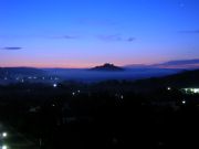 Amanece en Cazalla desde el Hotel Vega de Cazalla. Cazalla de la Sierra